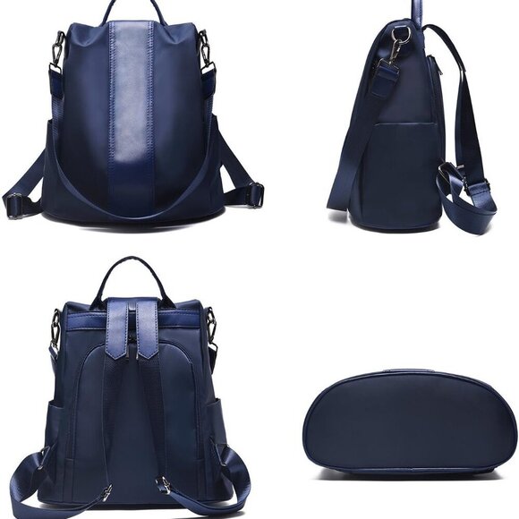 Women Waterproof Nylon Backpack Purse Anti-theft Rucksack Shoulder Bag main image 6